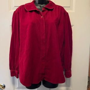 Ralph Lauren size 12 dark red shirt jacket